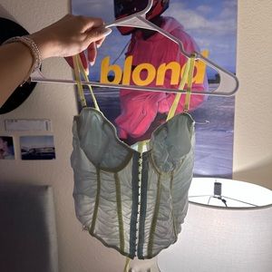 Corset blue and yellow from UO